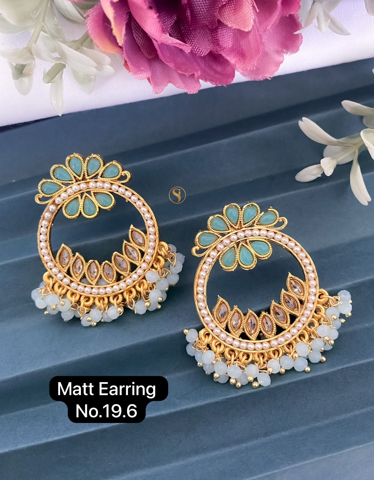 Designer Matte Party Wear Earrings Catalog

